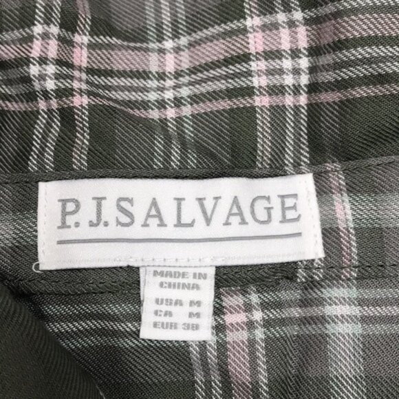 PJ Salvage Women's Plaid L/S Top - Picture 3 of 4